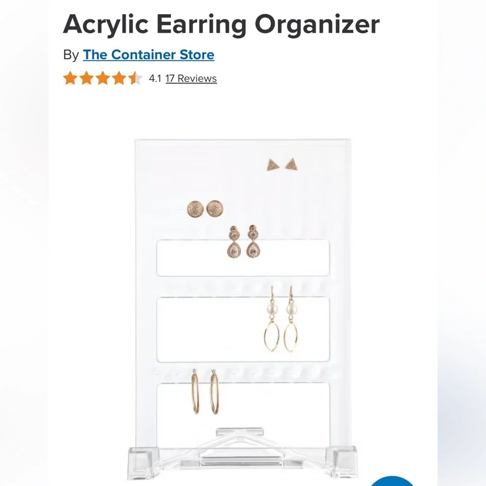 The Container Store Acrylic Earring Organizer